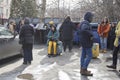 People came to support the defendants in the Doxa case near the Dorogomilovsky court