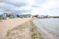 People camping on the beach