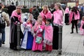 People in carnival street parade