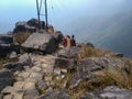 People carrying livestock to there village . Laitlum Grand Canyon Meghalaya .