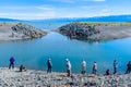 People catching for salmon on Homer Spit