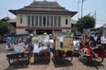 People CelebrateThe Inaguration of Indonesian New President Royalty Free Stock Photo