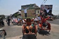 People CelebrateThe Inaguration of Indonesian New President Royalty Free Stock Photo