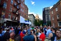 People celebrating gay marriage rights at Stonewall Inn New york Royalty Free Stock Photo