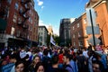 People celebrating gay marriage rights at Stonewall Inn New york Royalty Free Stock Photo