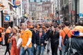 People celebrating at Koninginnedag 2013