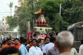 People celebrating rathyatra at Malda