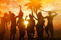 People Celebration Beach Party Summer Holiday Vacation Concept Royalty Free Stock Photo