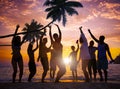 People Celebration Beach Party Summer Holiday Vacation Concept