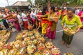 People during the celebration before Nyepi - Balinese Day of Silence. Day Nyepi is also celebrated as New Year Royalty Free Stock Photo