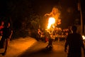 people during the celebration of Nyepi - Balinese Day of Silence. Royalty Free Stock Photo