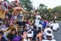 People during the celebration Nyepi - Balinese Day of Silence. Royalty Free Stock Photo