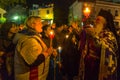 People during the celebration of Orthodox Easter - Vespers on Great Friday