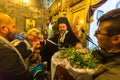 People during the celebration of Orthodox Easter - Vespers on Great Friday