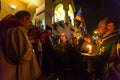 People during the celebration of Orthodox Easter - Vespers on Great Friday