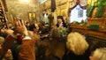 People during the celebration of Orthodox Easter - Vespers on Great Friday (the Epitaphios in Greek served in Good Friday