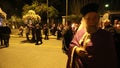 People during the celebration of Orthodox Easter - Vespers on Great Friday (the Epitaphios in Greek served in Good Friday