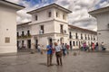 People in the center of Popayan Colombia