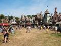 People at central square at Renaissance Festival