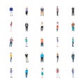 People Character Flat Vector Icon Pack