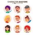 People Characters Avatars Collection Vector. Default Avatar. Cartoon Flat Isolated Illustration Royalty Free Stock Photo