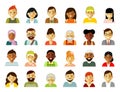 People characters avatars set. Social concept. Royalty Free Stock Photo