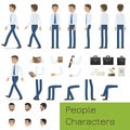 People Characters Create Your Businessman Set