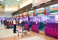 People checking-in at the airport in Phuket, Thailand