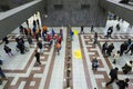 People checking the ticket to access the subway