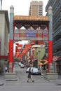 Daily life girl in Chinatown, Melbourne Australia Royalty Free Stock Photo