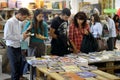 People choose the books at festival