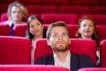 People in cinema theater Royalty Free Stock Photo