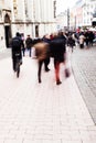 People in the city with creative zoom effect Royalty Free Stock Photo