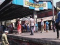 PEOPLE CLEANING RAILWAY STATION UNDER CLEAN INDIA MOVEMENT