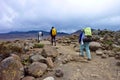 People climbing the Mount Kilimanjaro