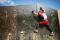 People climbing during the sport military competition game