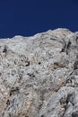 People climbing towards mount Triglav Royalty Free Stock Photo