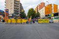 People closing the streets because of the result of the sentence of 2017 Catalan independence referendum