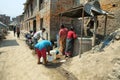 People collecting water in Bhaktapur, Nepal