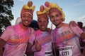 People at The color Run event in Milan, Italy