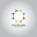 People Colored Template Logo