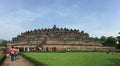 People coming to the Borobudur in Jogja, Indonesia