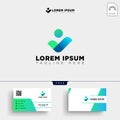 people community logo template vector illustration Royalty Free Stock Photo