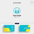 people community logo template vector illustration Royalty Free Stock Photo