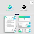 people community logo template vector illustration Royalty Free Stock Photo