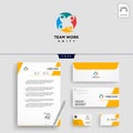 people community logo template vector illustration Royalty Free Stock Photo