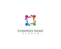 people community logo and vector design Royalty Free Stock Photo