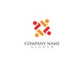 people community logo and vector design Royalty Free Stock Photo