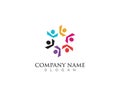 people community logo and vector design Royalty Free Stock Photo