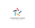 people community logo and vector design Royalty Free Stock Photo